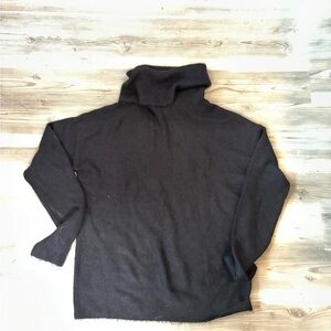 Woolen Bloom Size Large Black sweater, very soft, pit to pit is 22 length is 25